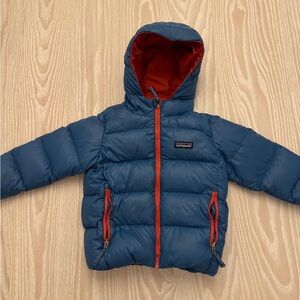 Patagonia Hi-Loft Puffer Blue and Red 3T